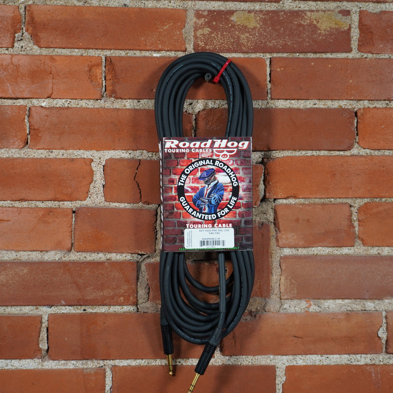 Road Hog Pro Balanced Audio Cable Neutrik 1/4" TRS 30ft