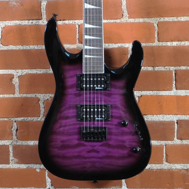 Jackson JS Series Dinky Solid Body Electric Guitar Transparent Purple Burst