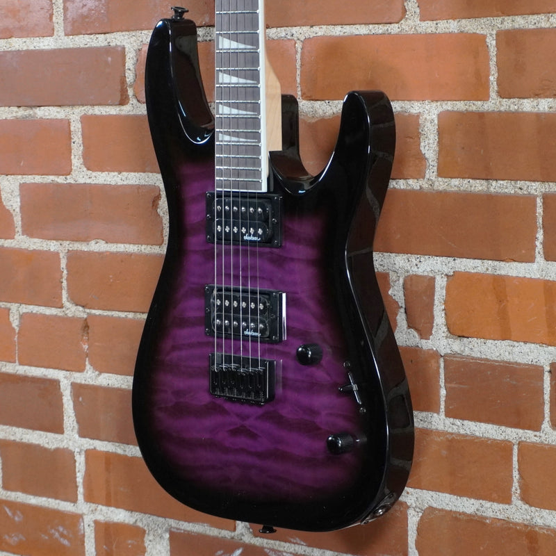 Jackson JS Series Dinky Solid Body Electric Guitar Transparent Purple Burst