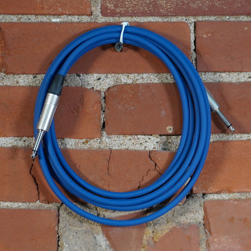 JAMS Studio Instrument Cable Neutrik 1/4" Connectors Blue