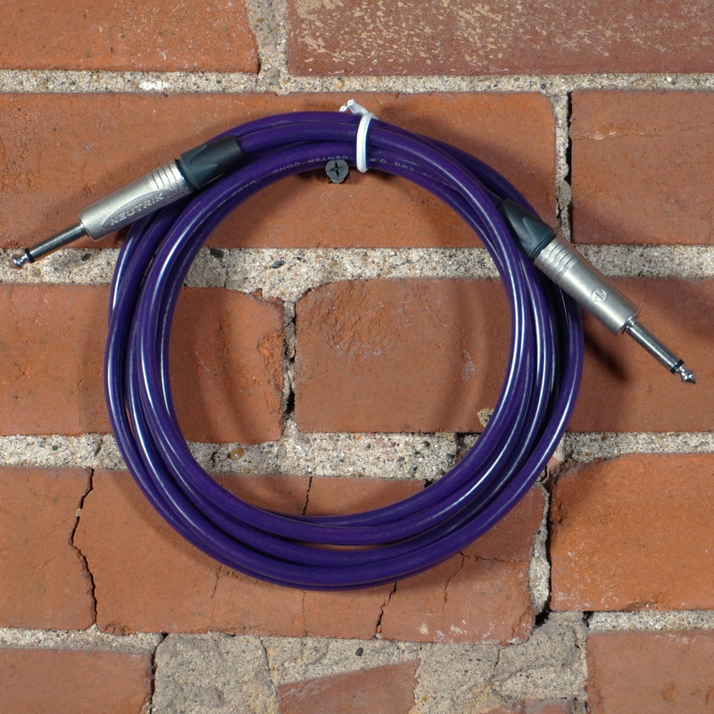 JAMS Studio Instrument Cable Neutrik 1/4" Connectors Purple 10ft