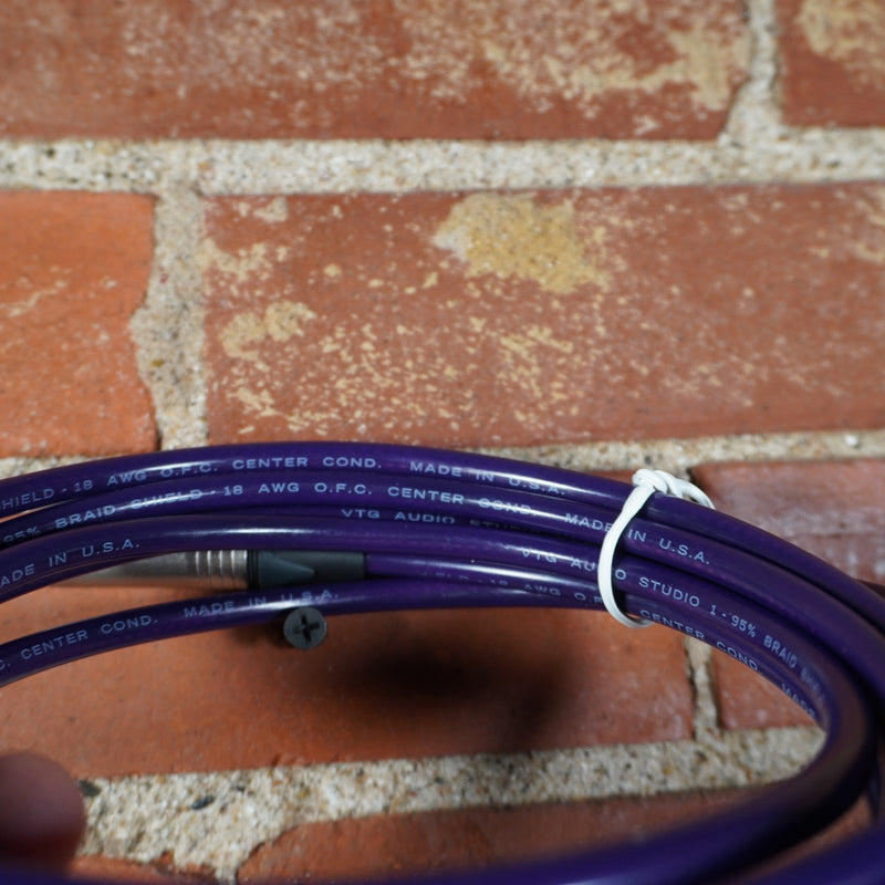 JAMS Studio Instrument Cable Neutrik 1/4" Connectors Purple 10ft