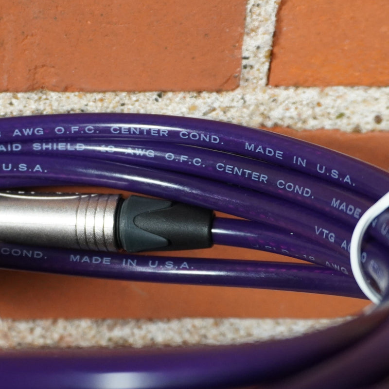 JAMS Studio Instrument Cable Neutrik 1/4" Connectors Purple 10ft