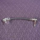 JAMS Pancake Patch Instrument Cable Switchcraft Lava 229 Black 6in