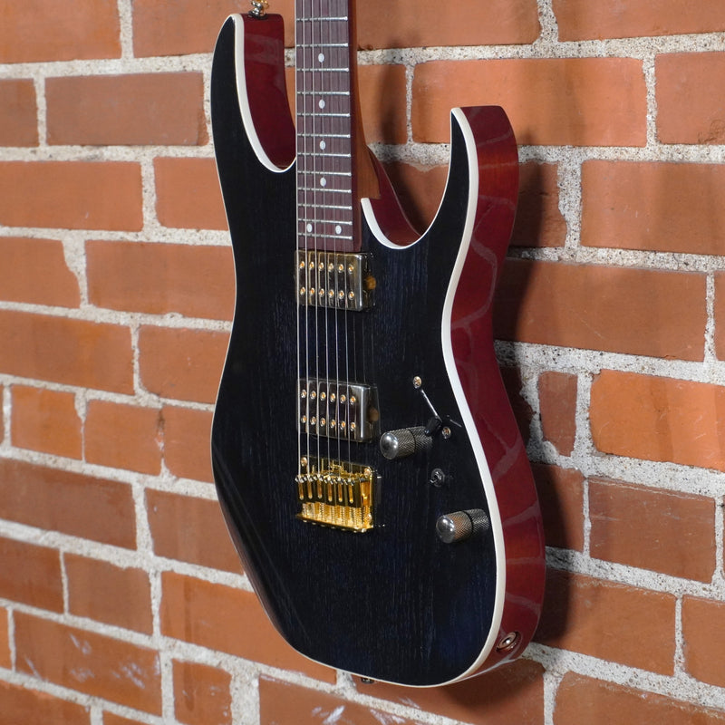 Ibanez High Performance RG421HPAH Electric Guitar Blue Wave Black Used