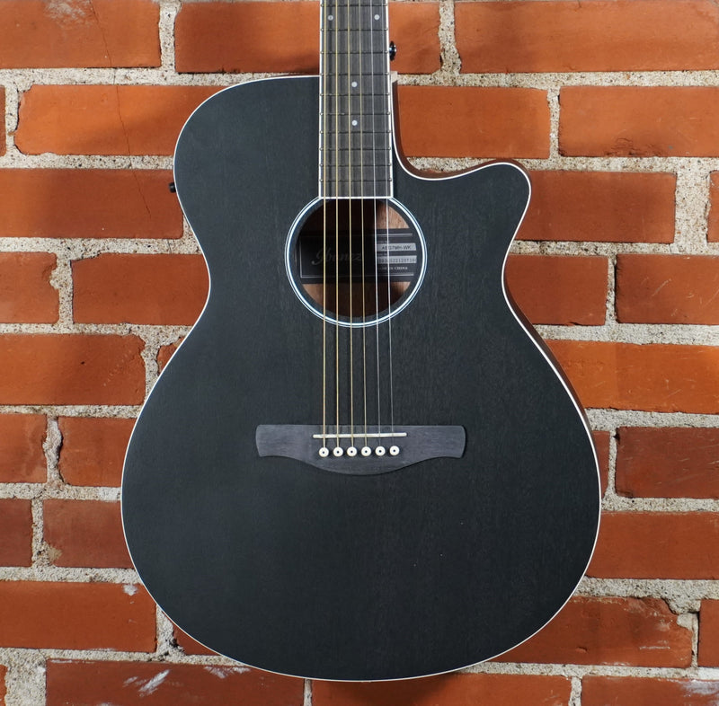 Ibanez AEG Series Acoustic Electric Guitar Weathered Black JAMS Certified