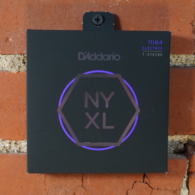 D'addario  NYXL1164 Nickel Wound 7 Electric Guitar Strings, Medium, 11-64