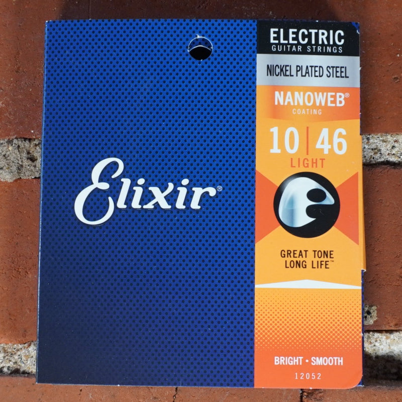 Elixir Electric Nanoweb Light Electric Guitar Strings 10-46
