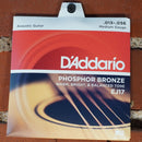 D'addario EJ17 Phosphorus Bronze Acoustic Guitar String, Medium 13-56