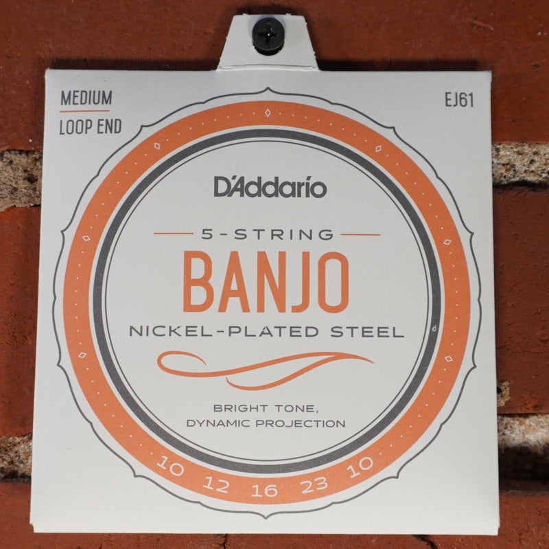 D'Addario 5 String Banjo Set Medium