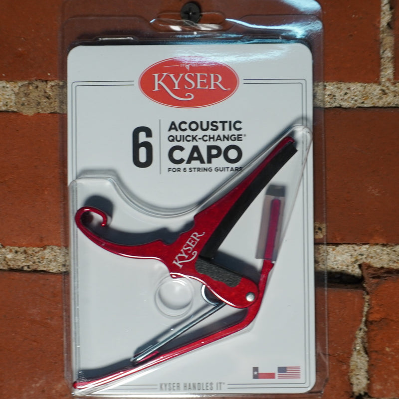 Kyser Acoustic Quick Change Capo Red