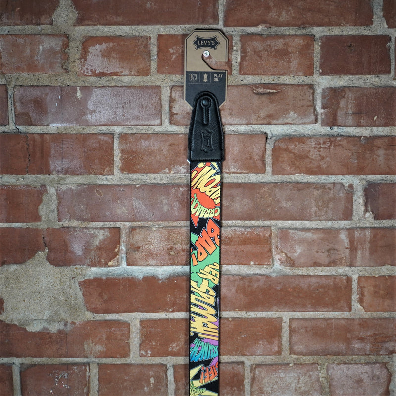 Levy's Guitar Strap Print Series POW BAM