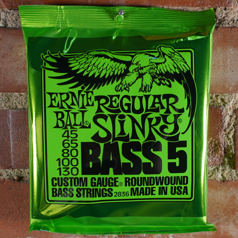 Ernie Ball Regular Slinky Nickel Wound 5 String Bass String Set 130-45