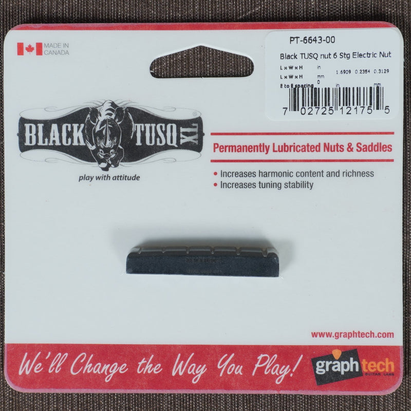 Graph Tech Black Tusq XL PRS & Ibanez Electric Nut 43mm x 6mm