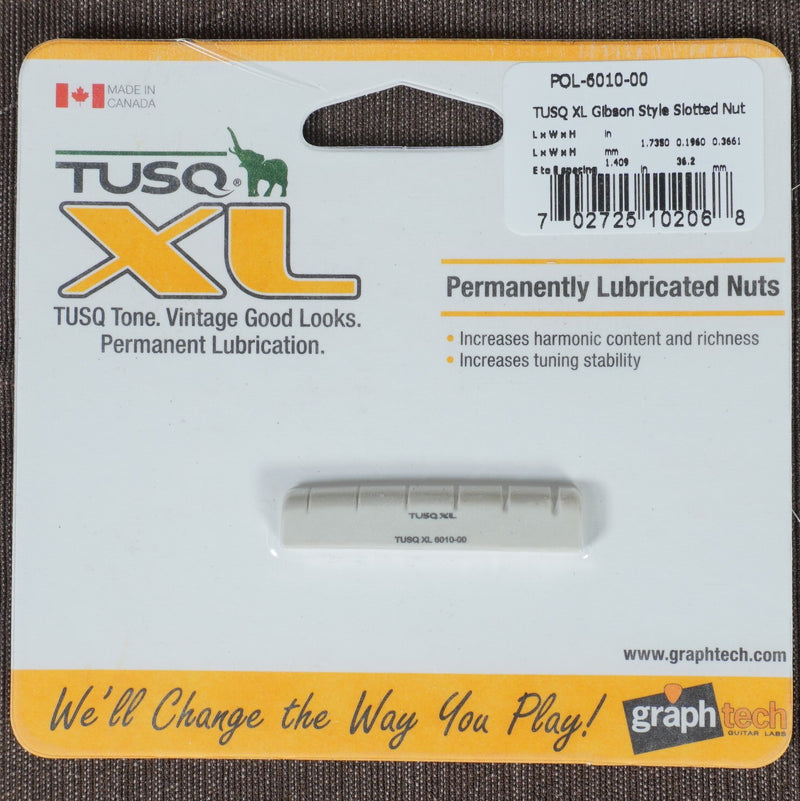 Graph Tech Tusq XL Slotted Guitar Nut Pre-2014 Gibson Replacement