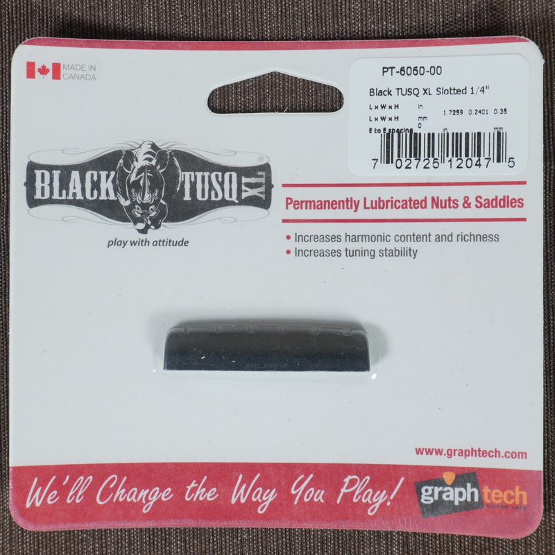 Graph Tech Black Tusq XL Slotted Guitar Nut for Epiphone