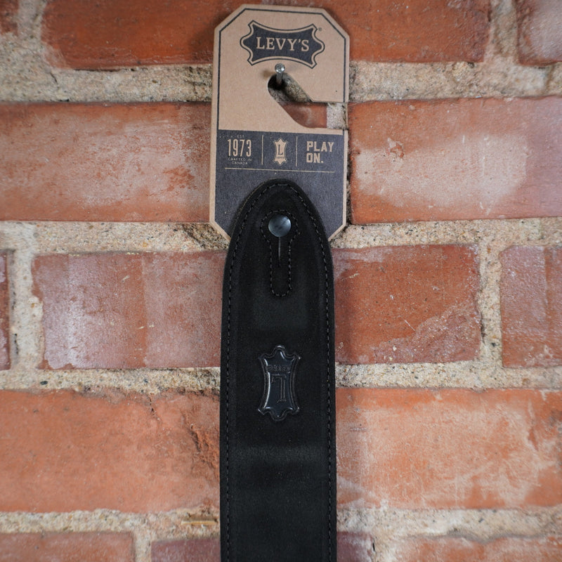 Levy's Straps Suede Guitar Strap Black