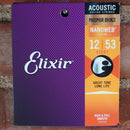 Elixir Acoustic Phosphor Bronze Nanoweb Light 12-53