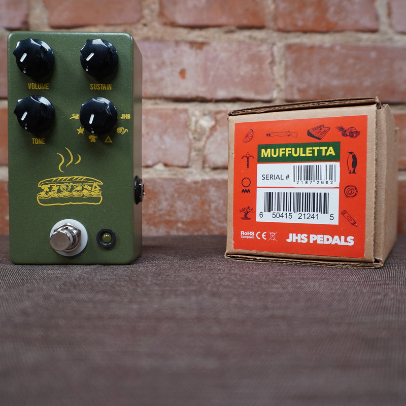 JHS Muffuletta Distortion/Fuzz Guitar Pedal Army Green