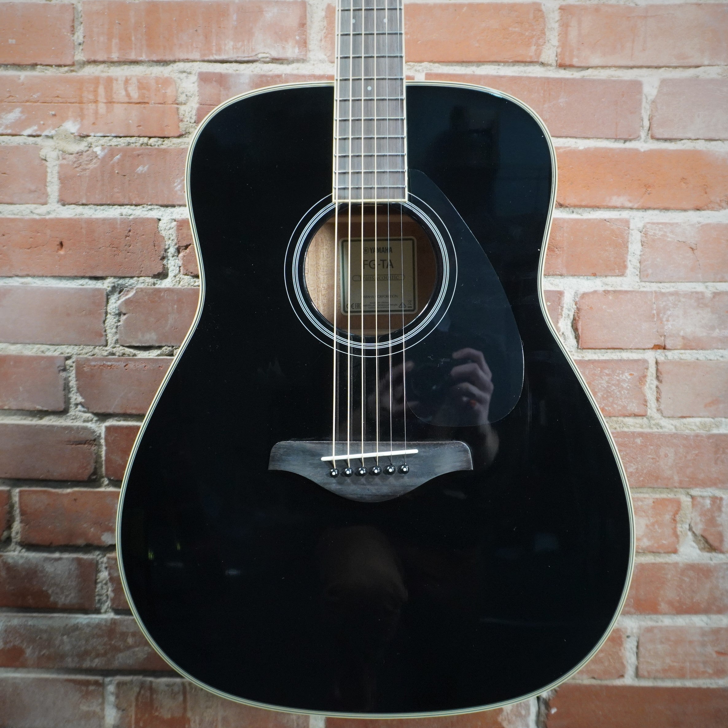 Yamaha FG-TA TransAcoustic Dreadnought Acoustic Electric Gloss Black