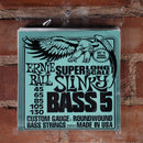 Ernie Ball Super Slinky Long Scale 5 String Bass String Set 45-130