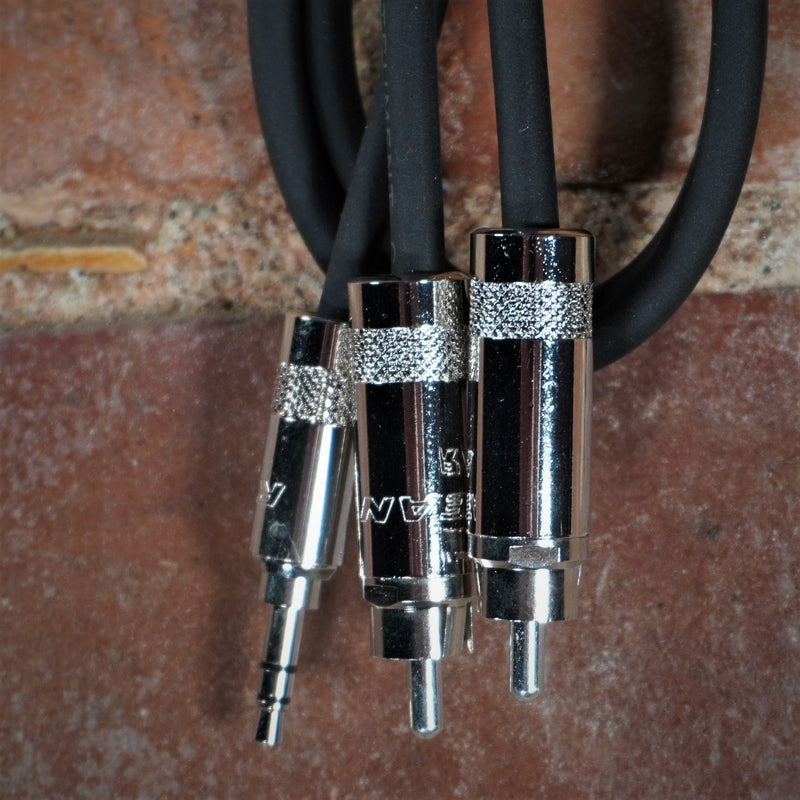 Rapco Players Series Audio Y-Cable 3.5mm to RCA