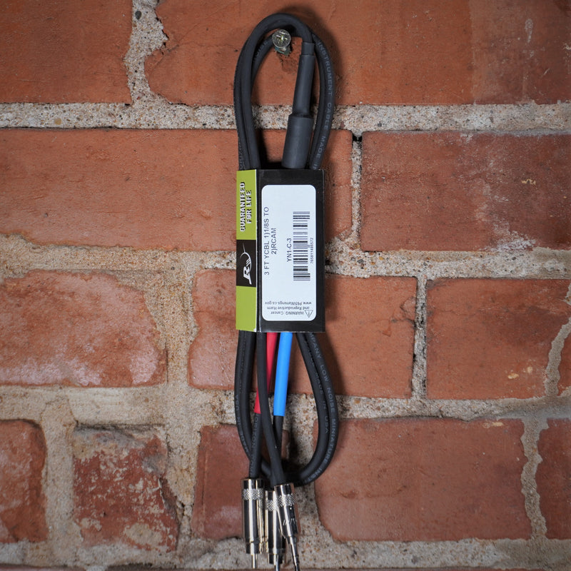 Rapco Players Series Audio Y-Cable 3.5mm to RCA