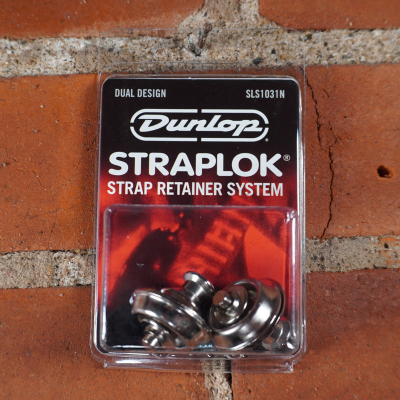 Dunlop Straplok Strap Retainers Dual Design Nickel