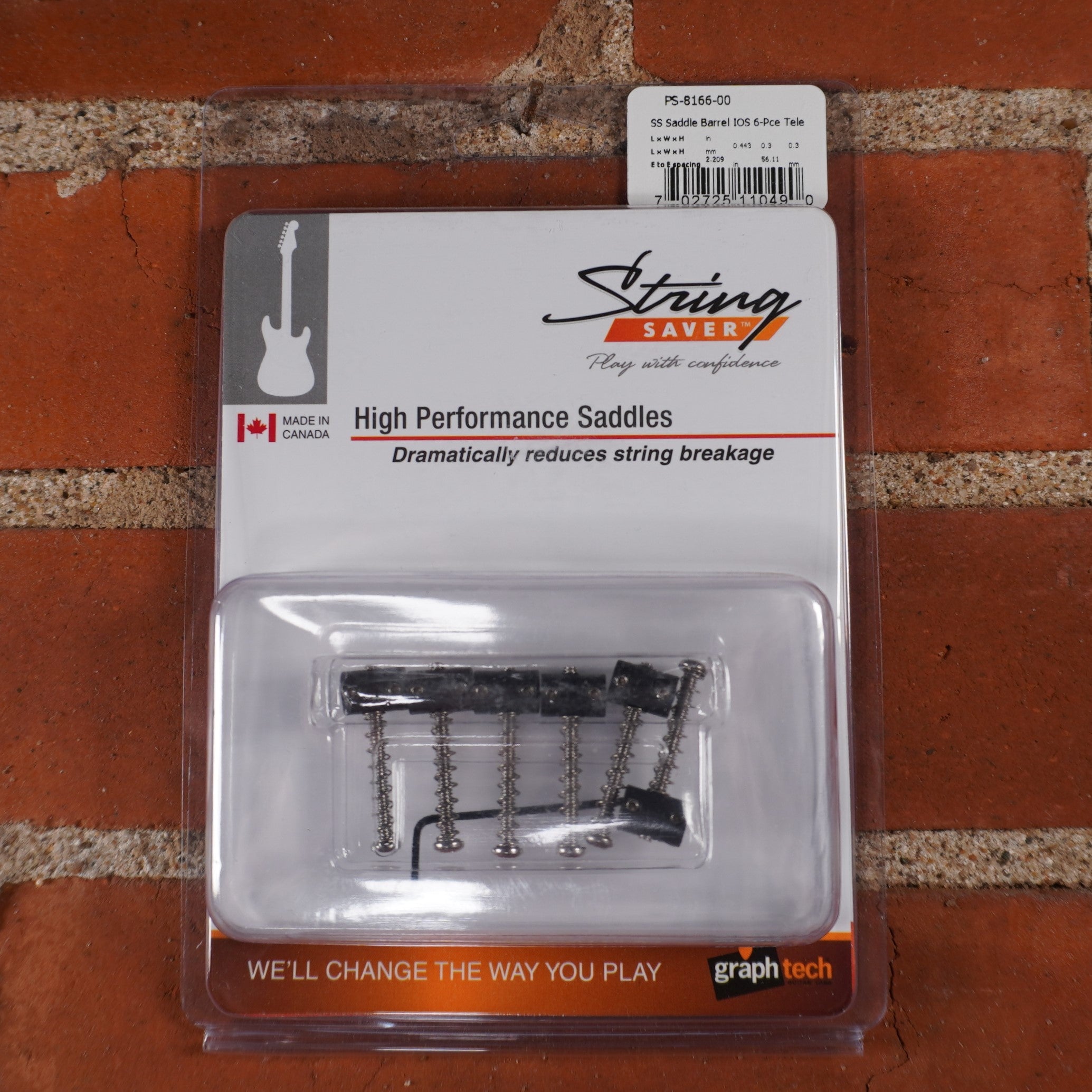 Graph Tech String Saver Telecaster Barrel Saddles