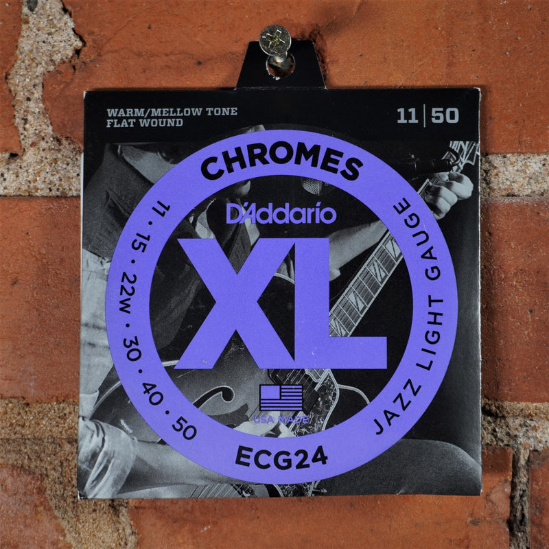 D'addario Chromes Flatwound Guitar Strings 11-50