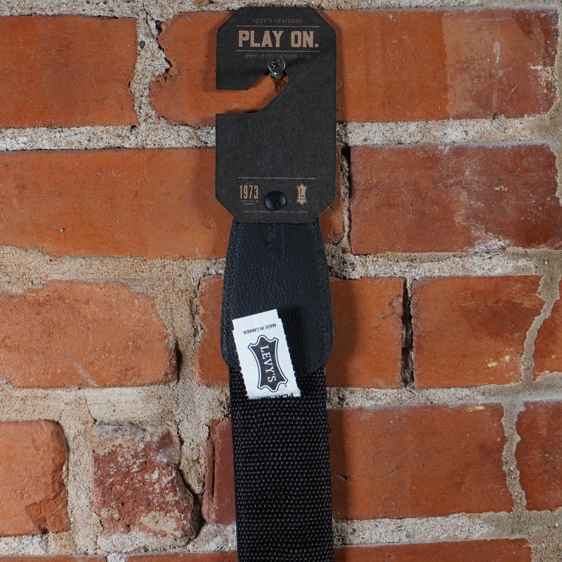 Levy's Print Series Hootenany Blue & Yellow Jacquard Motif Guitar Strap