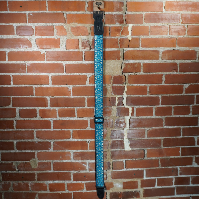 Levy's Strap Asian Jacquard Weave Guitar Strap Blue