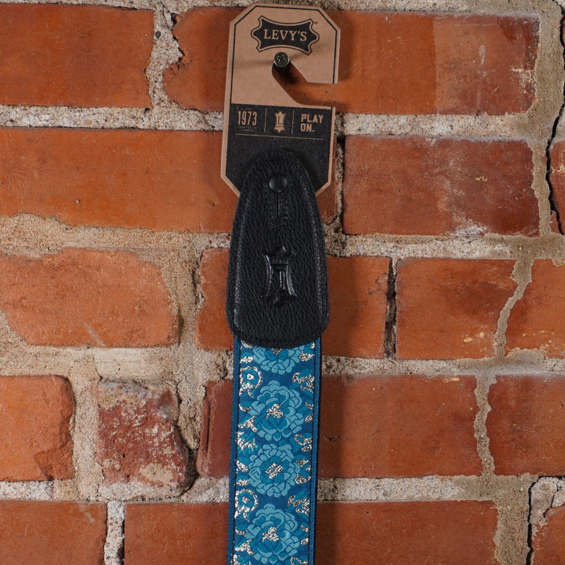 Levy's Strap Asian Jacquard Weave Guitar Strap Blue