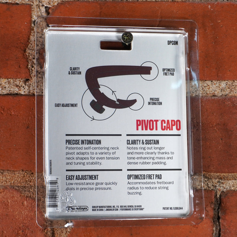 Dunlop Pivot Capo Acoustic Gun Metal Satin