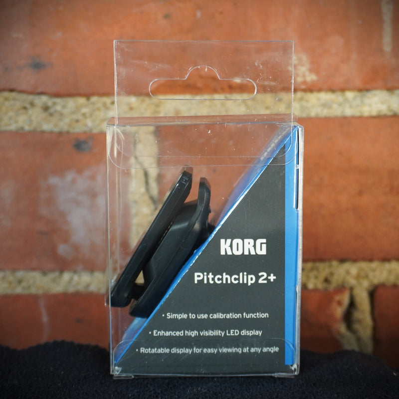 Korg PitchClip 2 Plus Digital Clip On Tuner Black