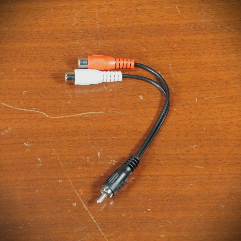 RCA Cable 1 Male to 2 Female 6in