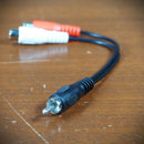 RCA Cable 1 Male to 2 Female 6in