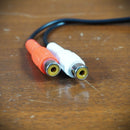 RCA Cable 1 Male to 2 Female 6in