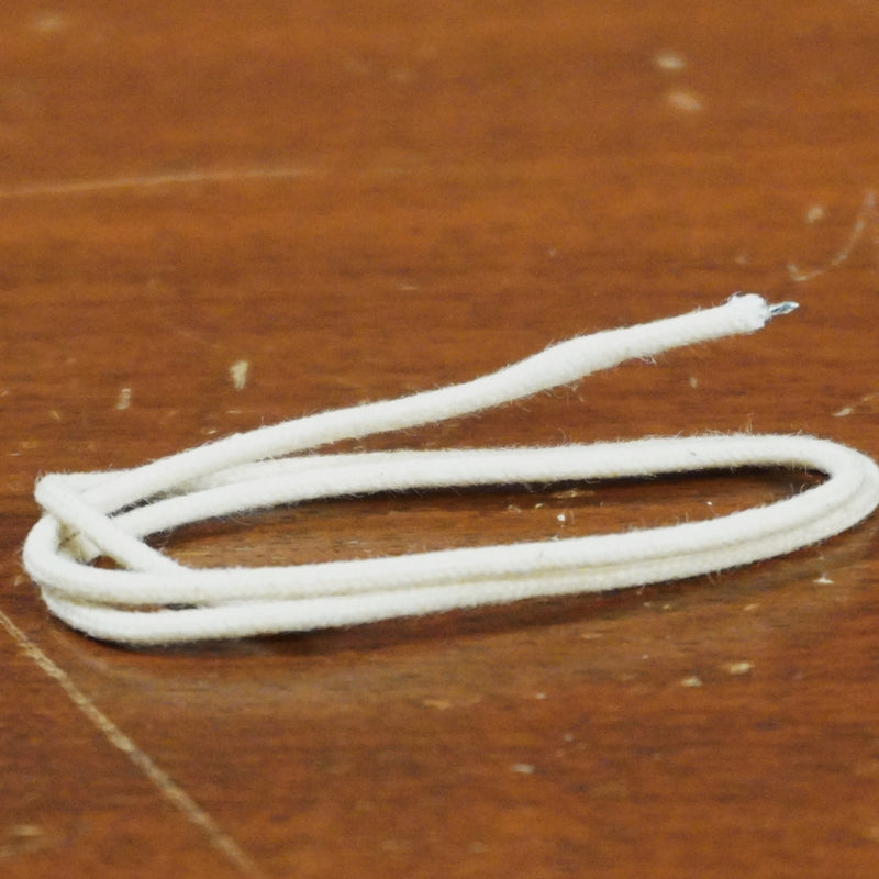 Clothe Wire 22 AWG for Guitar Install Pre-Tinned White 1ft