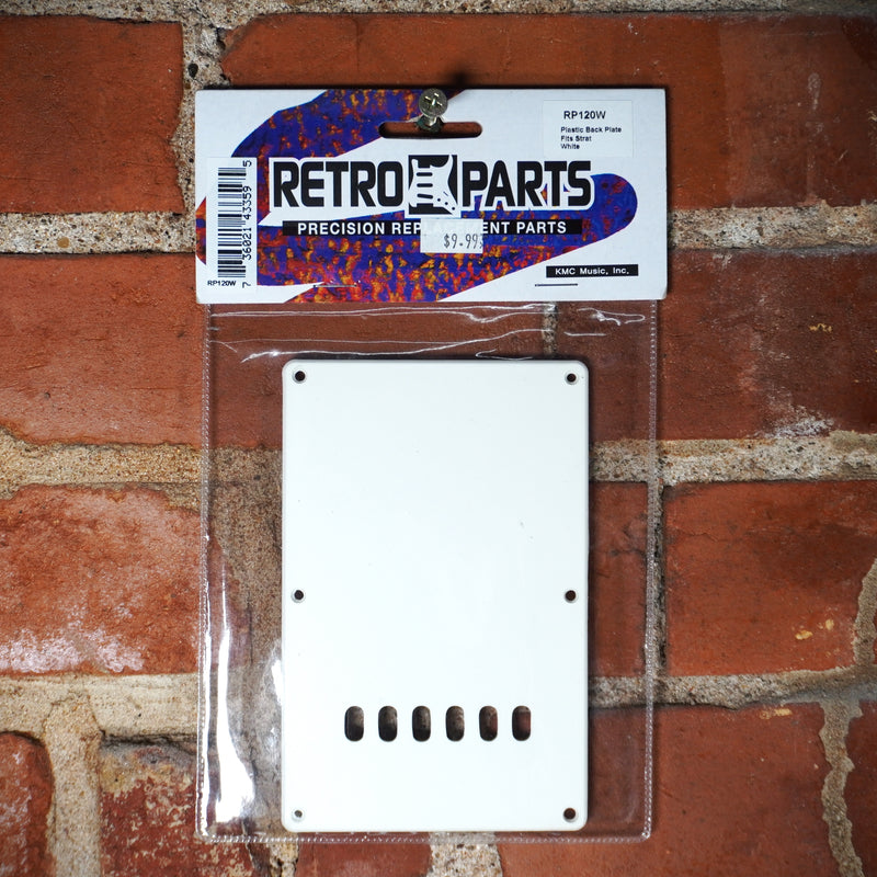 Retro Parts Strat Back Plate Cover White