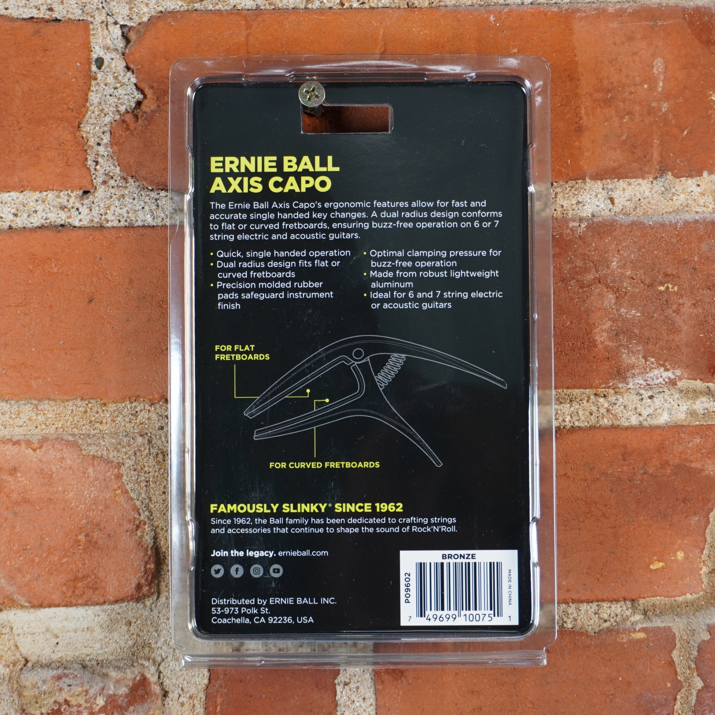 Ernie Ball Axis Capo Bronze