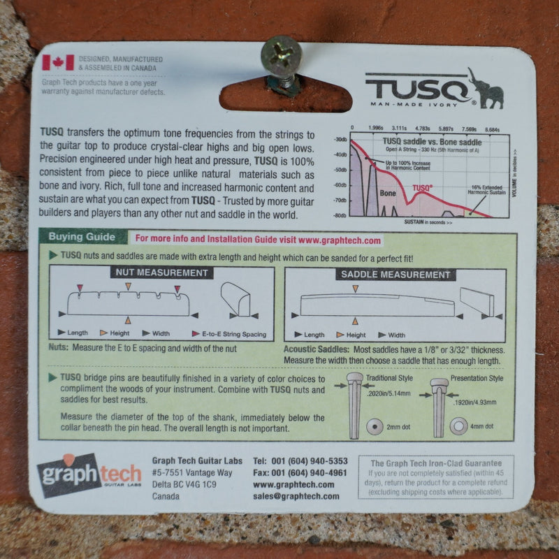 Graph Tech Tusq  Guitar Nut Slotted 1 23/32"