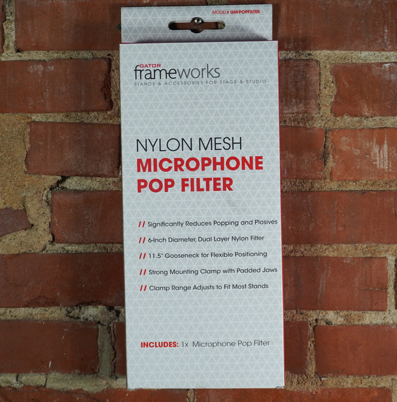 Gator 6” Nylon Mesh Microphone Pop Filter