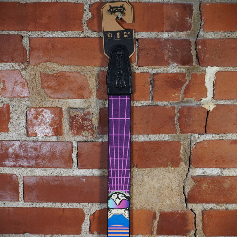 Levy's Guitar Strap Print Series Cool Cat