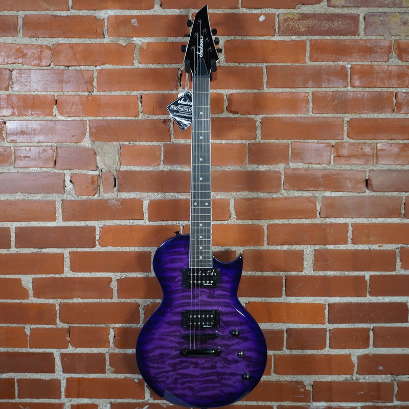 Jackson JS Series Monarkh Solid Body Electric Guitar Transparent Purple Burst