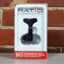 Graph Tech Bass 4 String 2+2 Ratio Y Style Bass Guitar Machine Heads Black