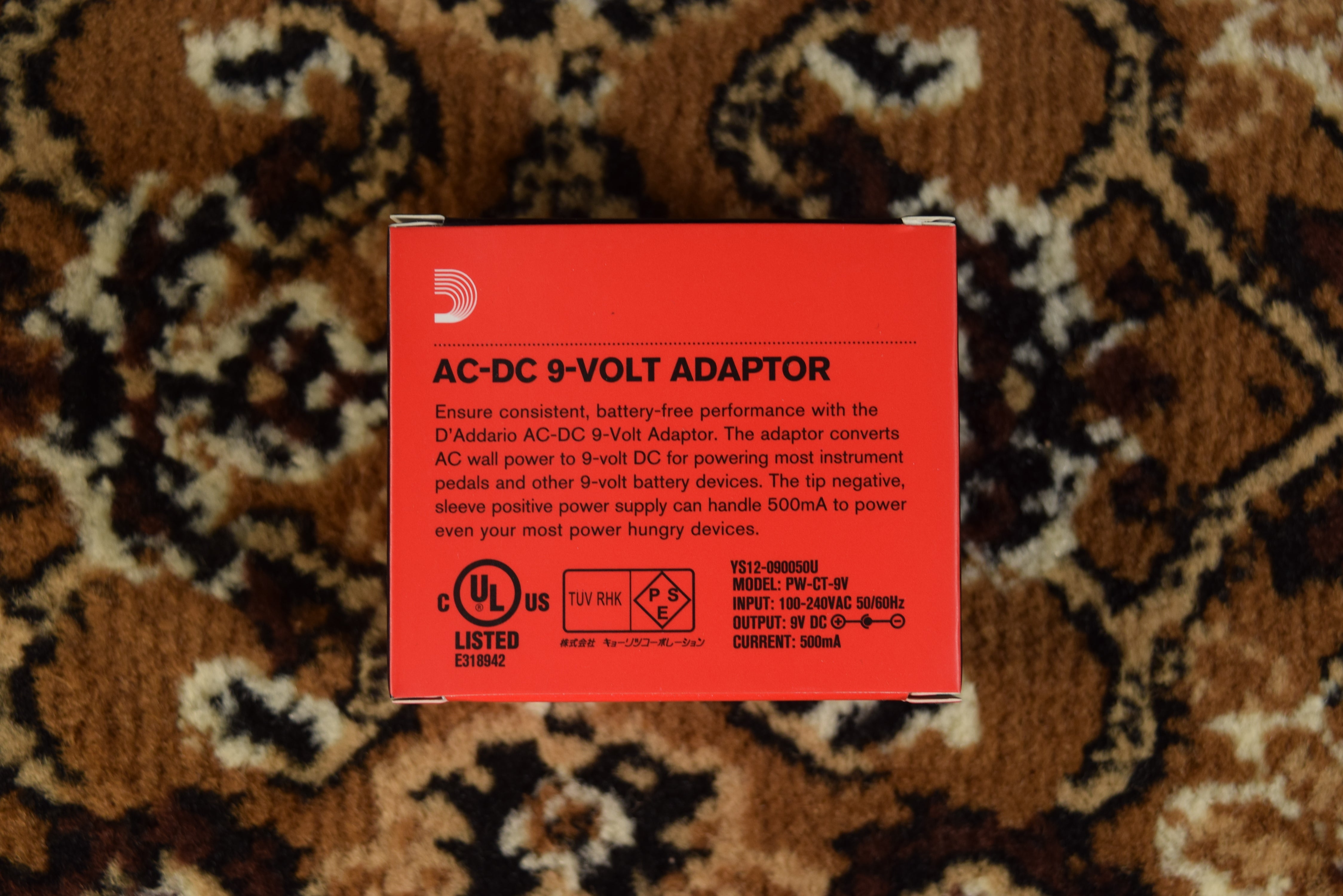 D'addario 9V Power Adapter