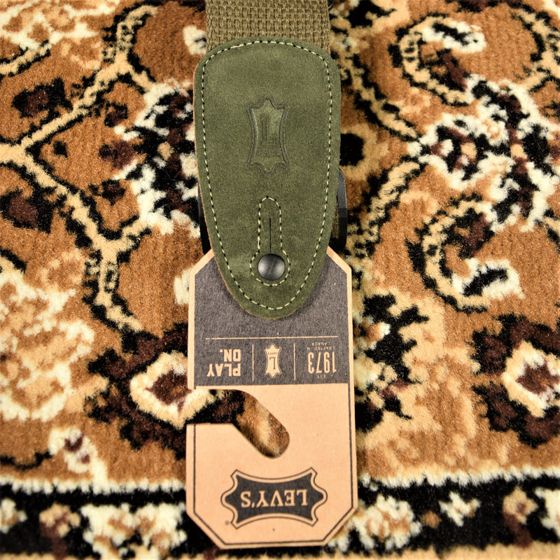 Levy's Strap Cotton Guitar Strap Green