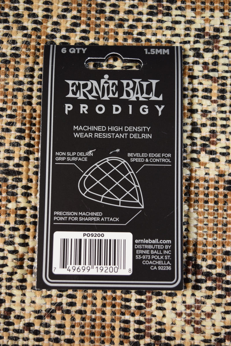 Ernie Ball Prodigy Mini Pic 1.5mm Black 6 pk