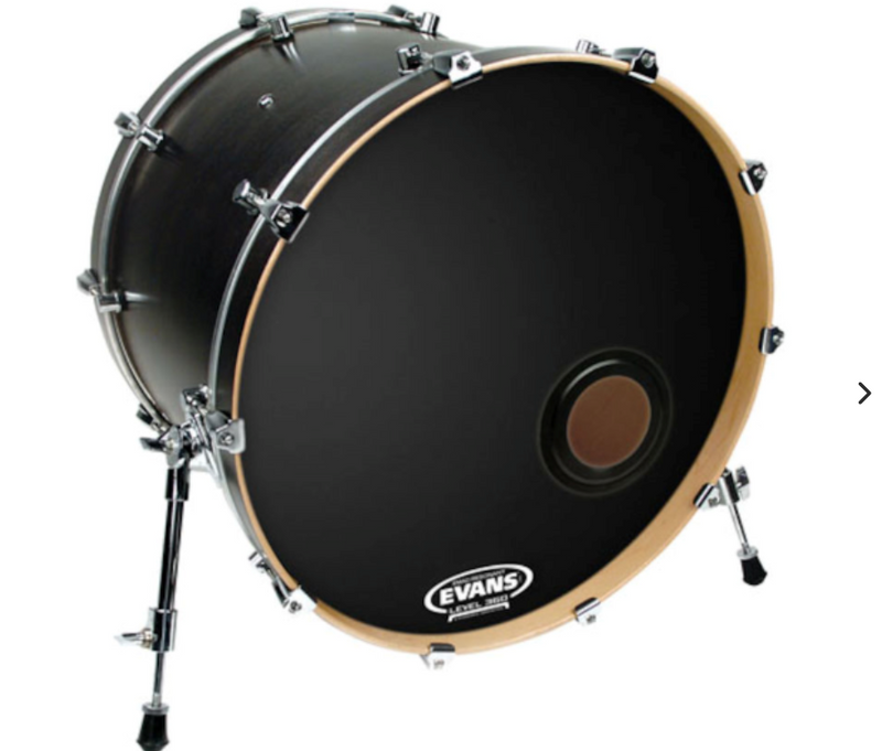 Evans EMAD Reso Black Bass Drum Head 22"